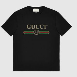 Oversized T-shirt with Gucci Logo